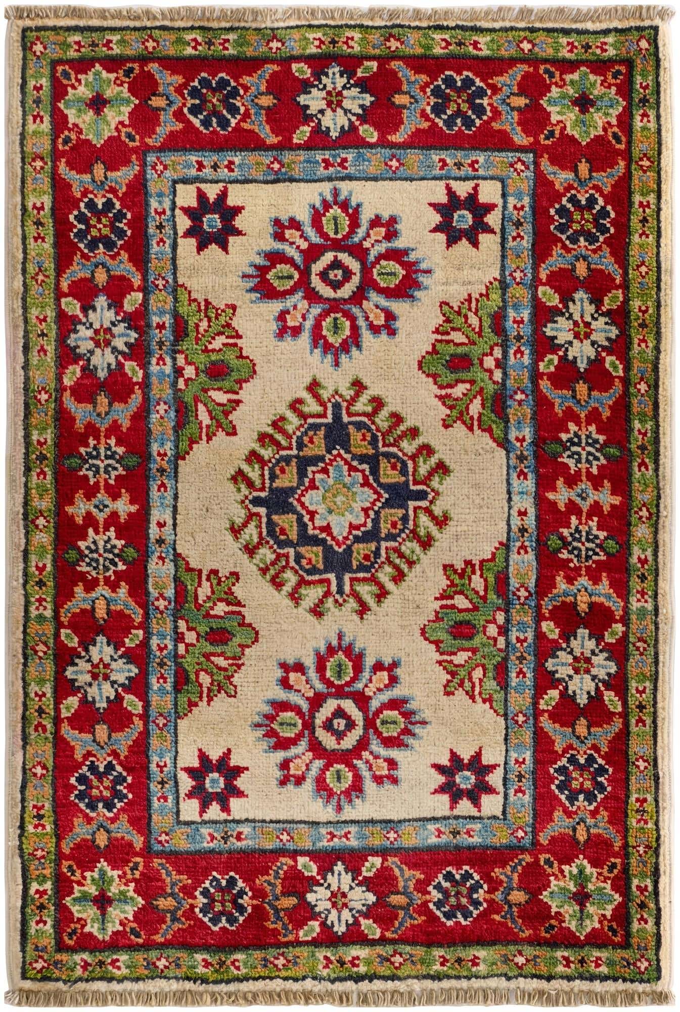 2' x 3' Hand Knotted Kazak Rug