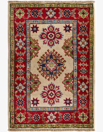 2' x 3' Hand Knotted Kazak Rug