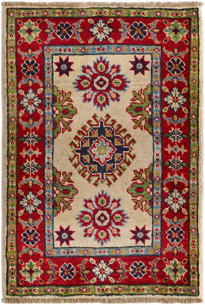2' x 3' Hand Knotted Kazak Rug