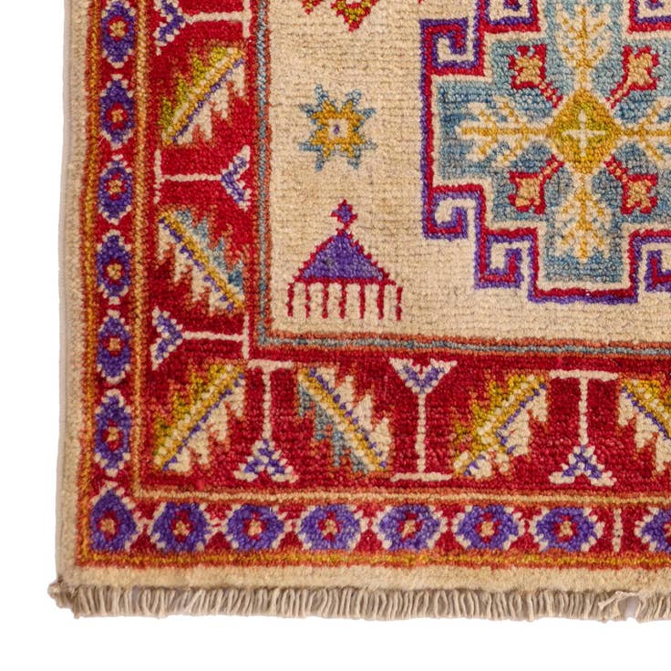 Detail image of 1' 10 x 3' 2 Hand Knotted Kazak Rug