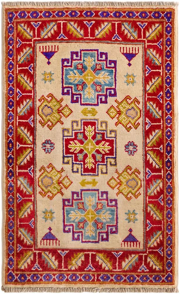 1' 10 x 3' 2 Hand Knotted Kazak Rug