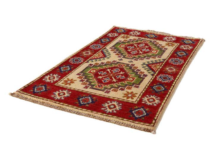 2' x 3' 4 Hand Knotted Kazak Rug