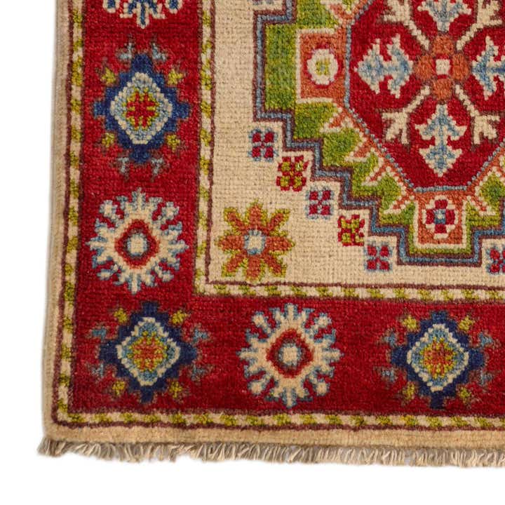 2' x 3' 4 Hand Knotted Kazak Rug