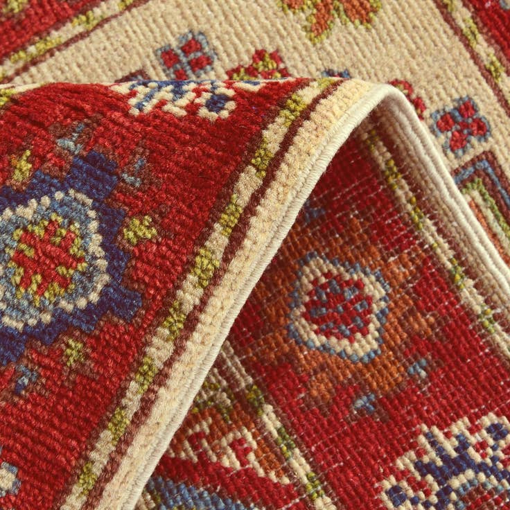 Detail image of 2' x 3' 4 Hand Knotted Kazak Rug