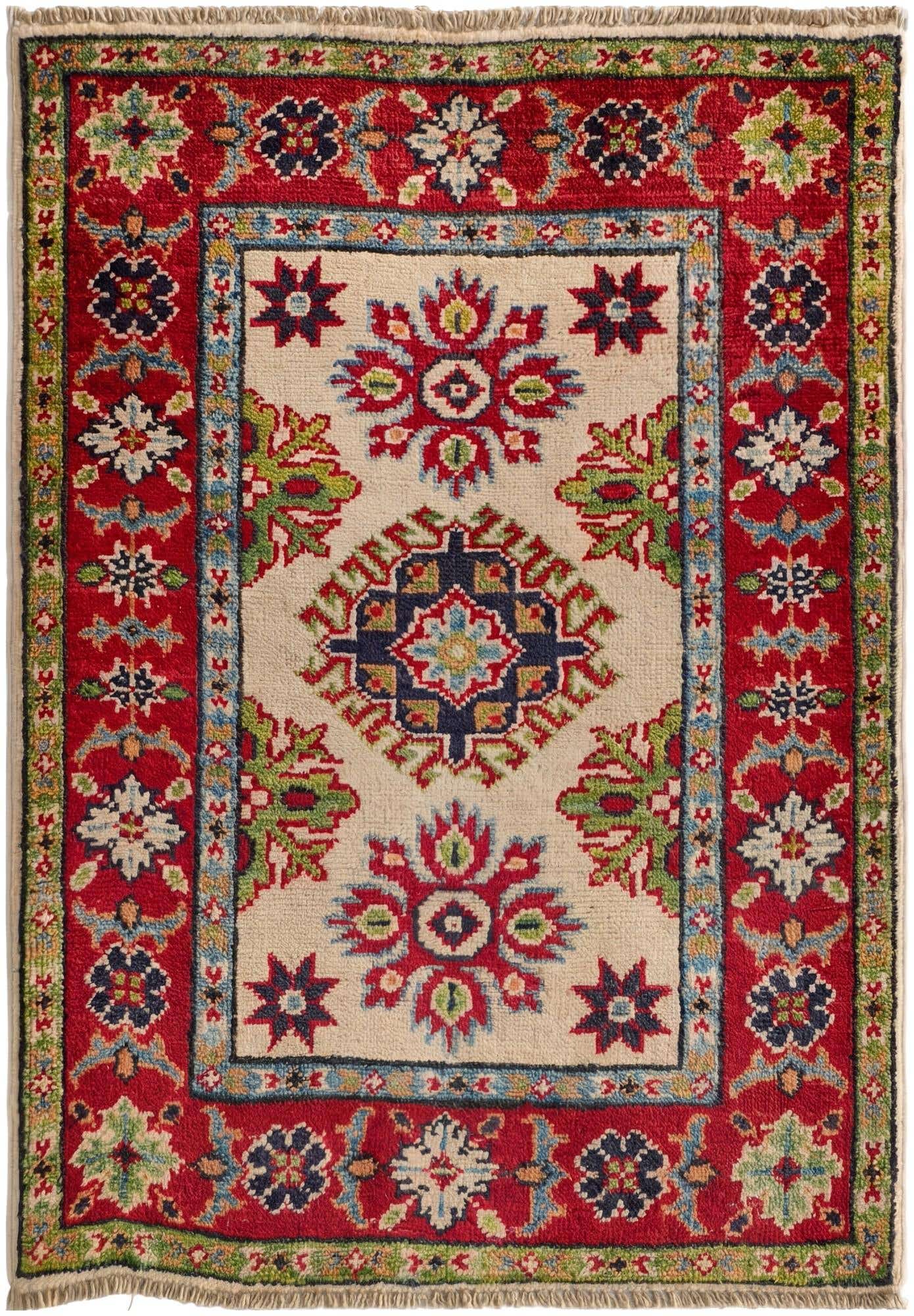 2' x 3' Hand Knotted Kazak Rug