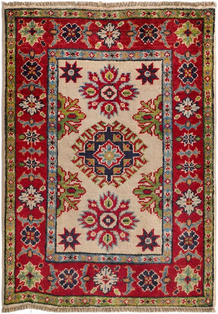 2' x 3' Hand Knotted Kazak Rug