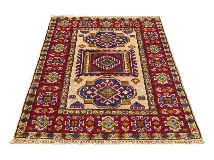 2' x 3' 1 Hand Knotted Kazak Rug