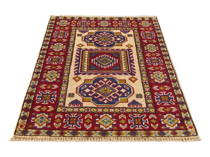 Detail image of 2' x 3' 1 Hand Knotted Kazak Rug