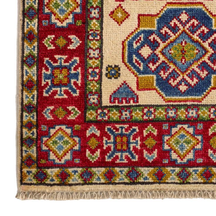 Detail image of 2' x 3' 1 Hand Knotted Kazak Rug