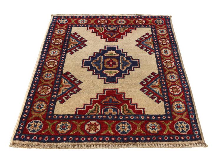 Detail image of 2' 2 x 3' Hand Knotted Kazak Rug