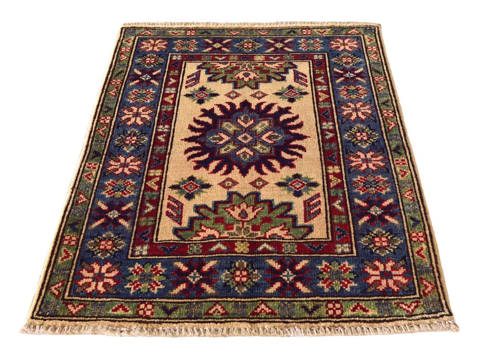 2' x 2' 10 Hand Knotted Kazak Rug