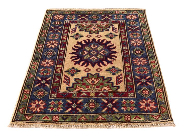 Detail image of 2' x 2' 10 Hand Knotted Kazak Rug