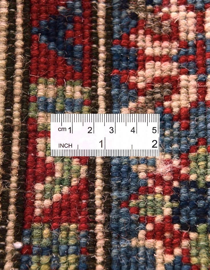 Detail image of 2' x 2' 10 Hand Knotted Kazak Rug