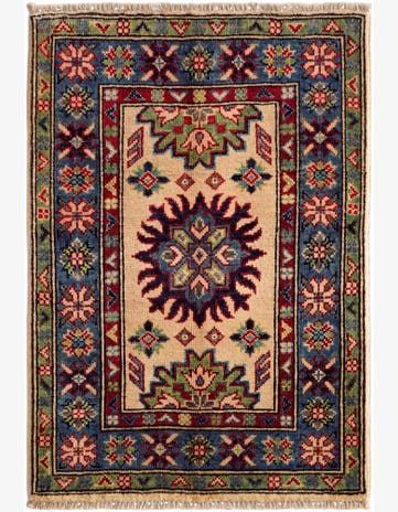 2' x 2' 10 Hand Knotted Kazak Rug