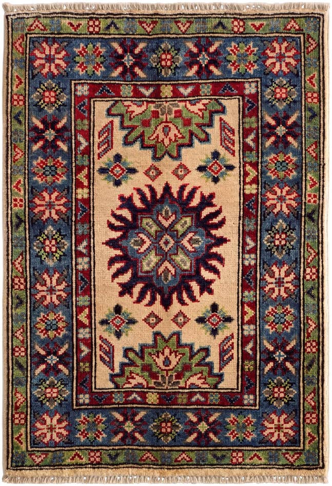 Detail image of 2' x 2' 10 Hand Knotted Kazak Rug