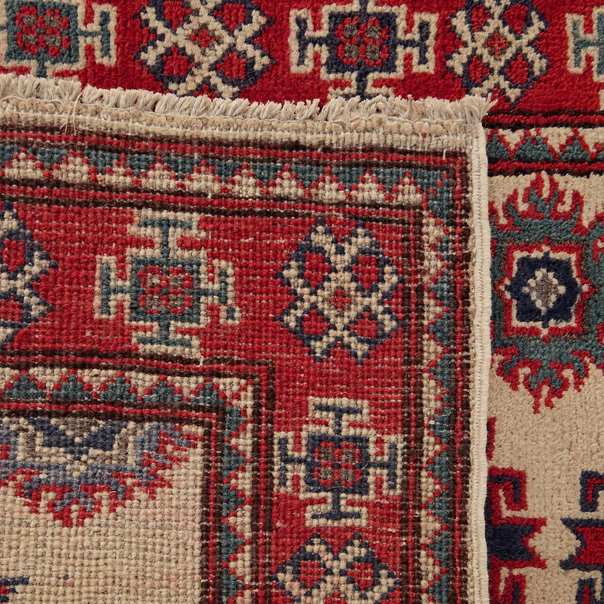 65cm x 90cm Hand Knotted Kazak Rug