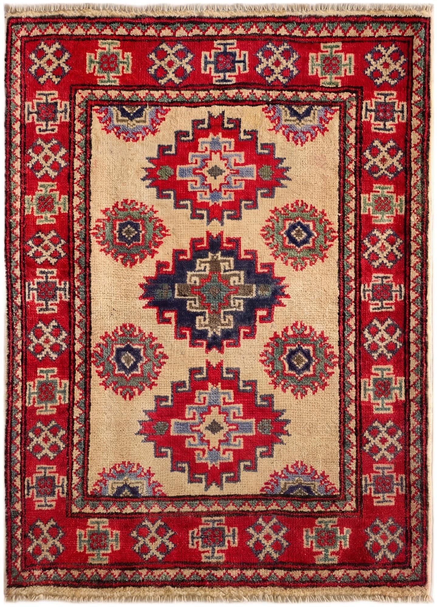 2' 1 x 2' 11 Hand Knotted Kazak Rug