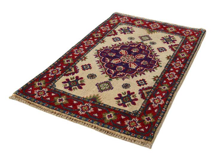 2' x 3' 3 Hand Knotted Kazak Rug