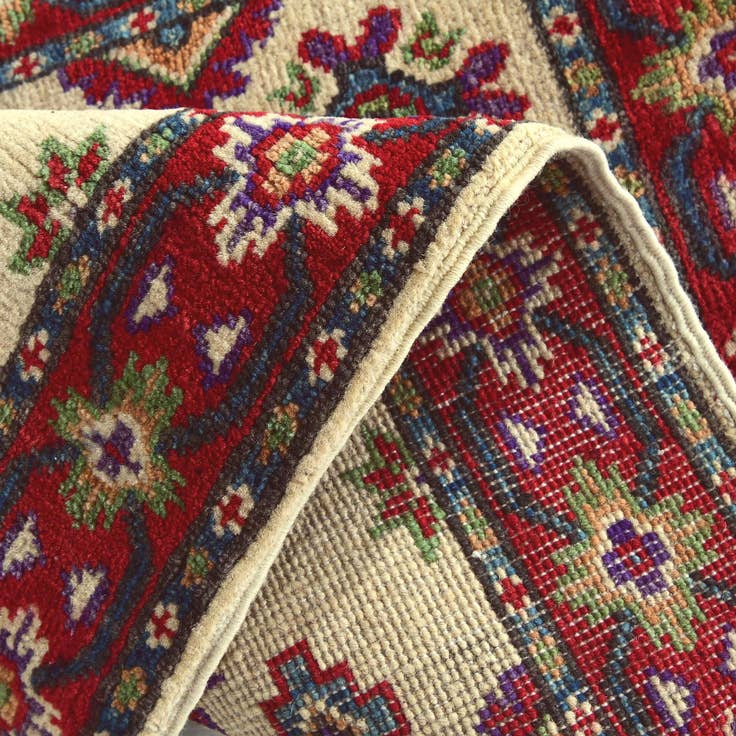 Detail image of 2' x 3' 3 Hand Knotted Kazak Rug