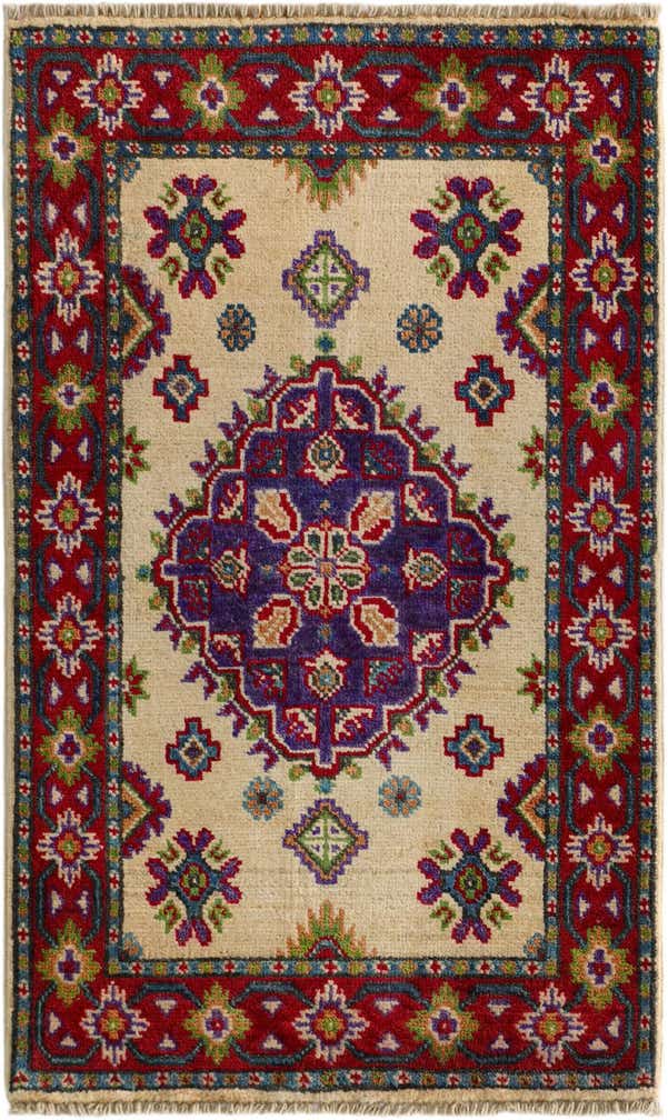 2' x 3' 3 Hand Knotted Kazak Rug