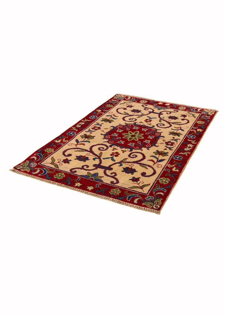 2' 7 x 4' Hand Knotted Kazak Rug
