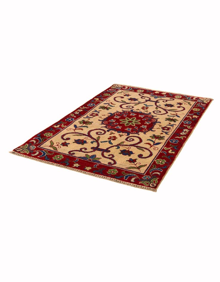 Detail image of 2' 7 x 4' Hand Knotted Kazak Rug
