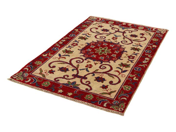 2' 7 x 4' Hand Knotted Kazak Rug