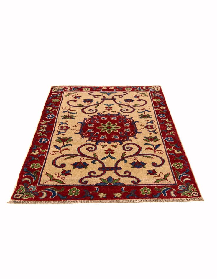 Detail image of 2' 7 x 4' Hand Knotted Kazak Rug