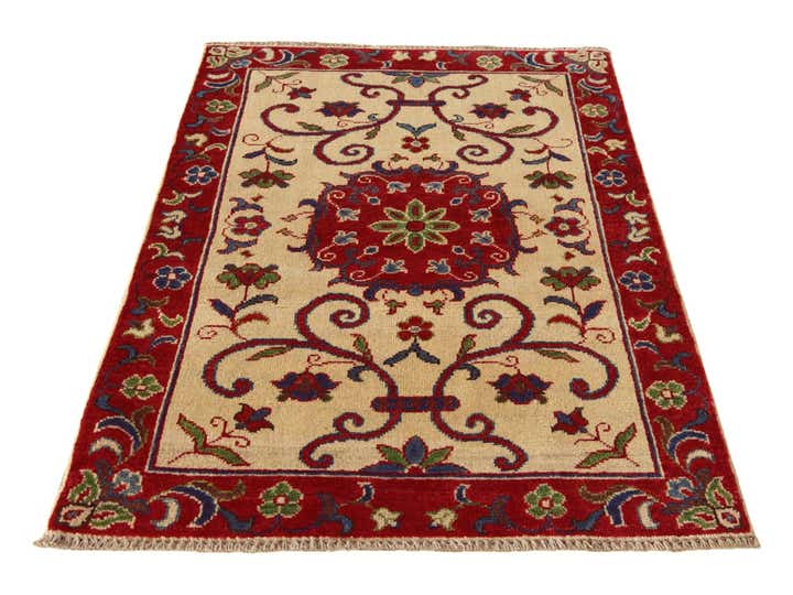2' 7 x 4' Hand Knotted Kazak Rug