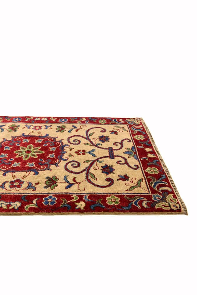 Detail image of 2' 7 x 4' Hand Knotted Kazak Rug