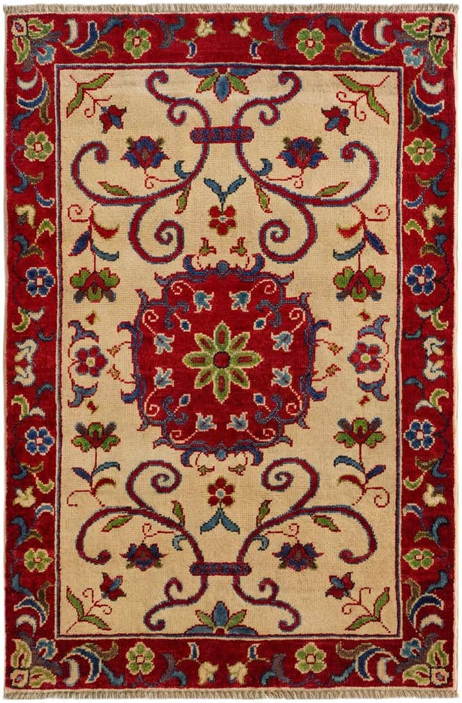 2' 7 x 4' Hand Knotted Kazak Rug