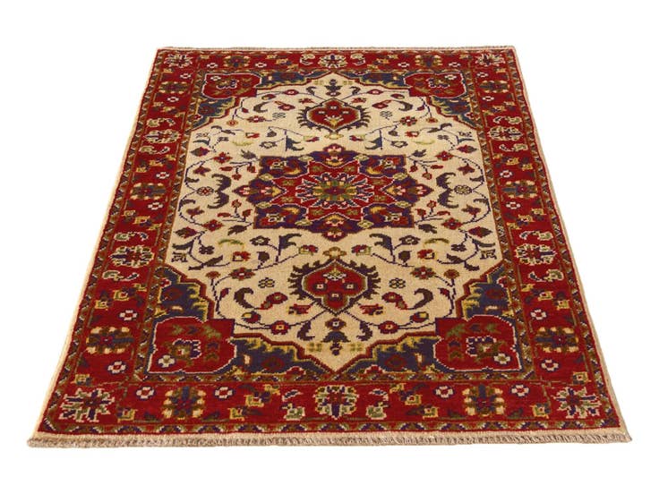 Detail image of 2' 8 x 4' 2 Hand Knotted Kazak Rug