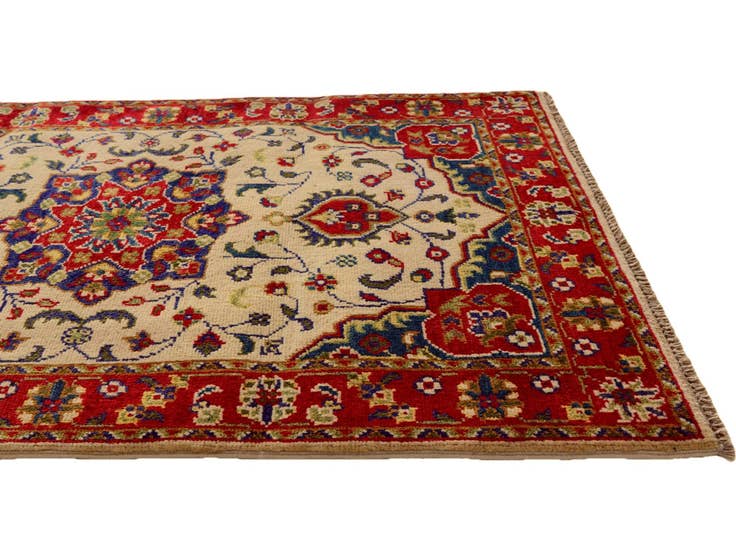 Detail image of 2' 8 x 4' 2 Hand Knotted Kazak Rug