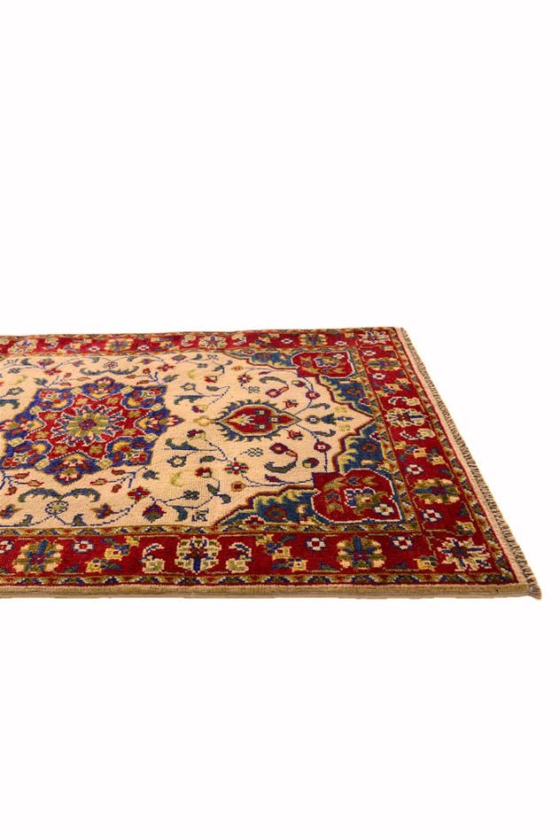 Detail image of 2' 8 x 4' 2 Hand Knotted Kazak Rug
