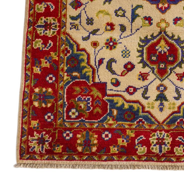 Detail image of 2' 8 x 4' 2 Hand Knotted Kazak Rug