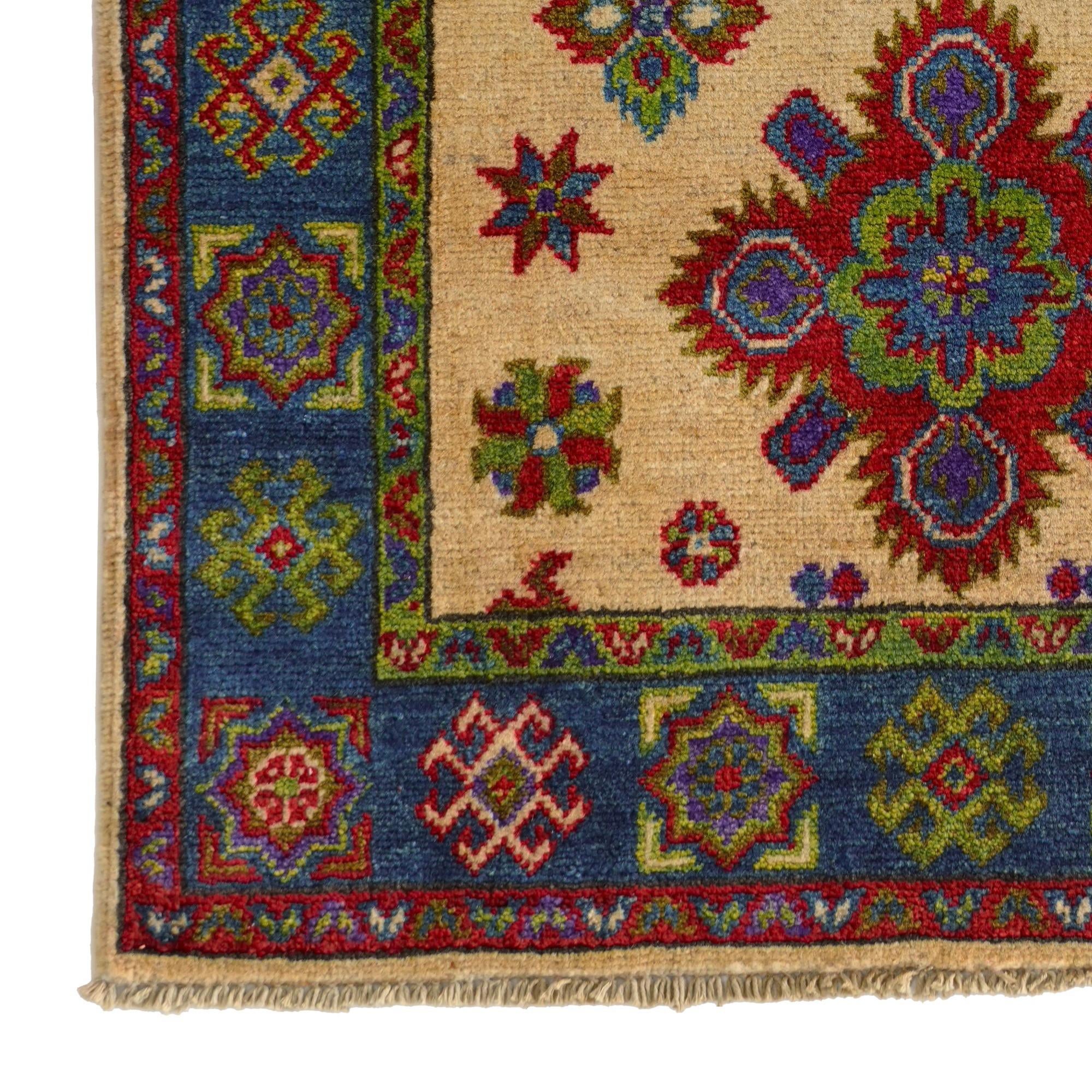 2' 9 x 4' 3 Hand Knotted Kazak Rug