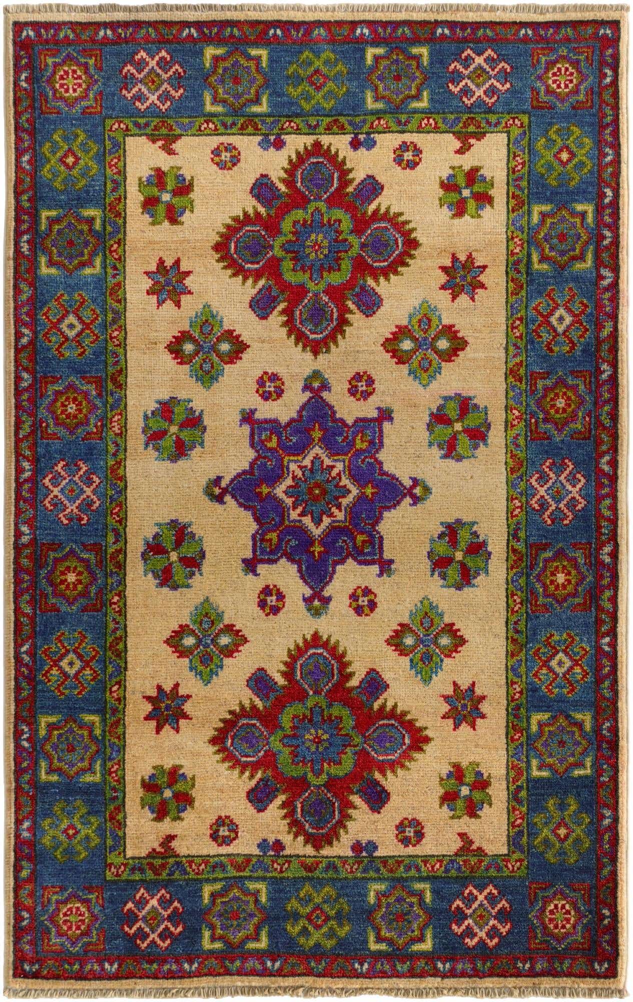 2' 9 x 4' 3 Hand Knotted Kazak Rug