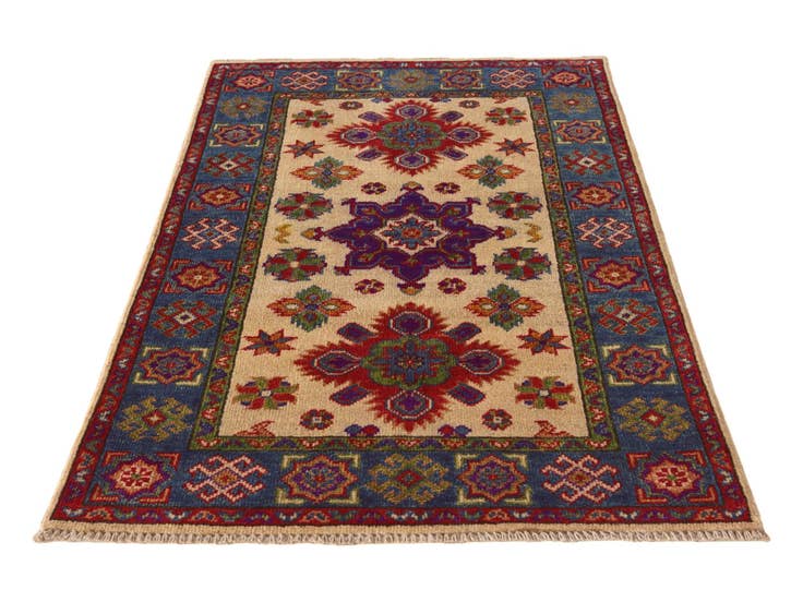 Detail image of 2' 7 x 4' 2 Hand Knotted Kazak Rug