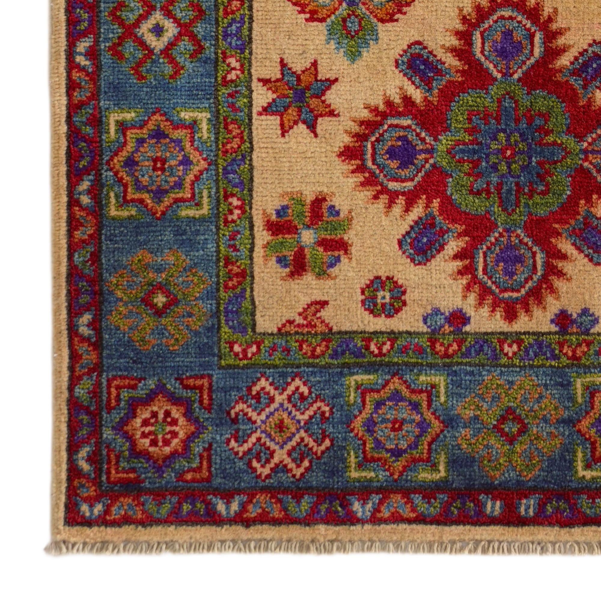 2' 7 x 4' 2 Hand Knotted Kazak Rug
