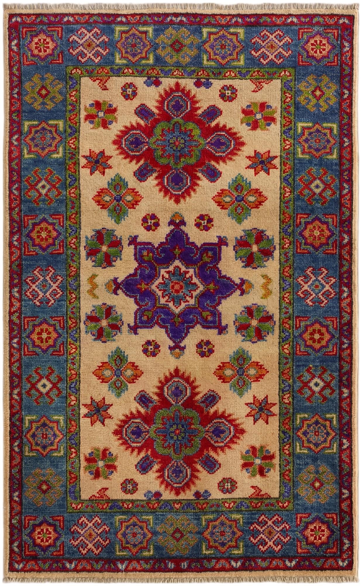2' 7 x 4' 2 Hand Knotted Kazak Rug