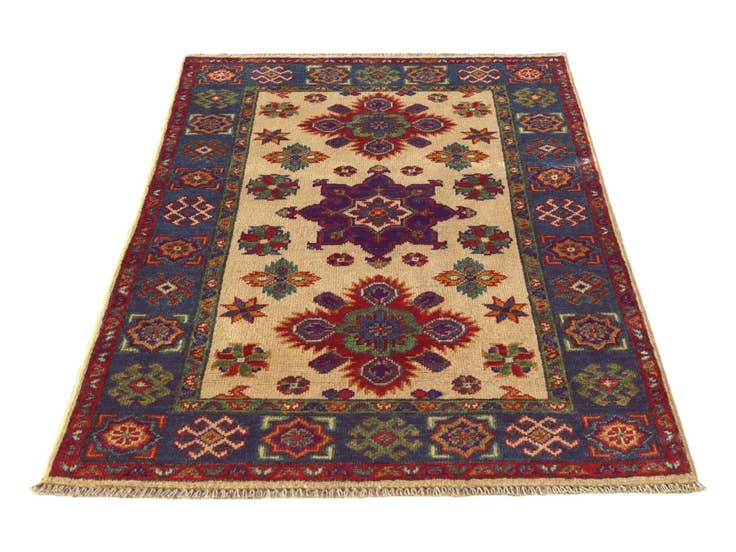 Detail image of 2' 9 x 4' 2 Hand Knotted Kazak Rug