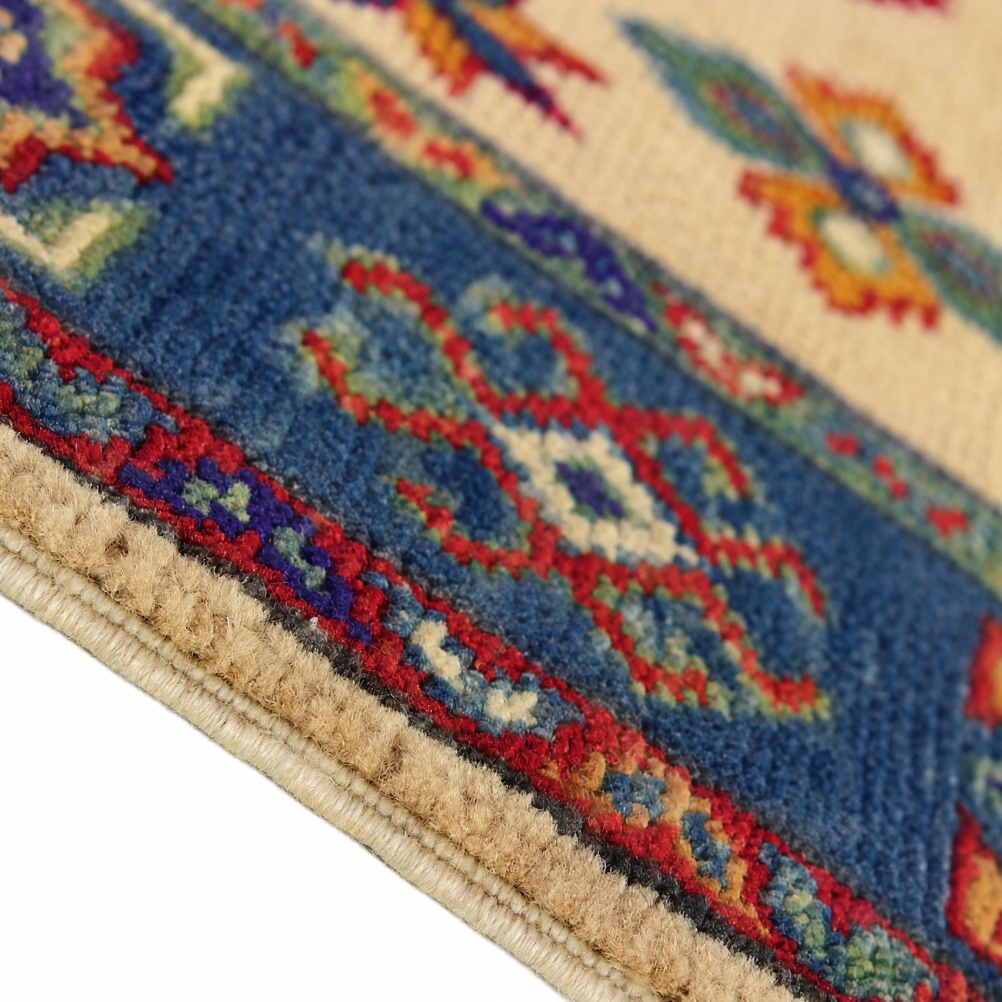 85cm x 125cm Hand Knotted Kazak Rug