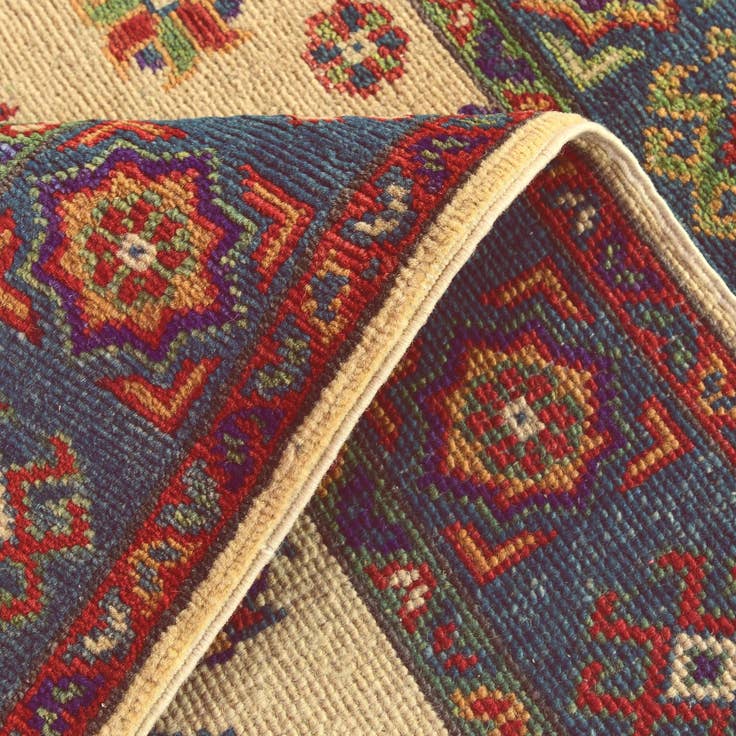 Detail image of 2' 9 x 4' 2 Hand Knotted Kazak Rug