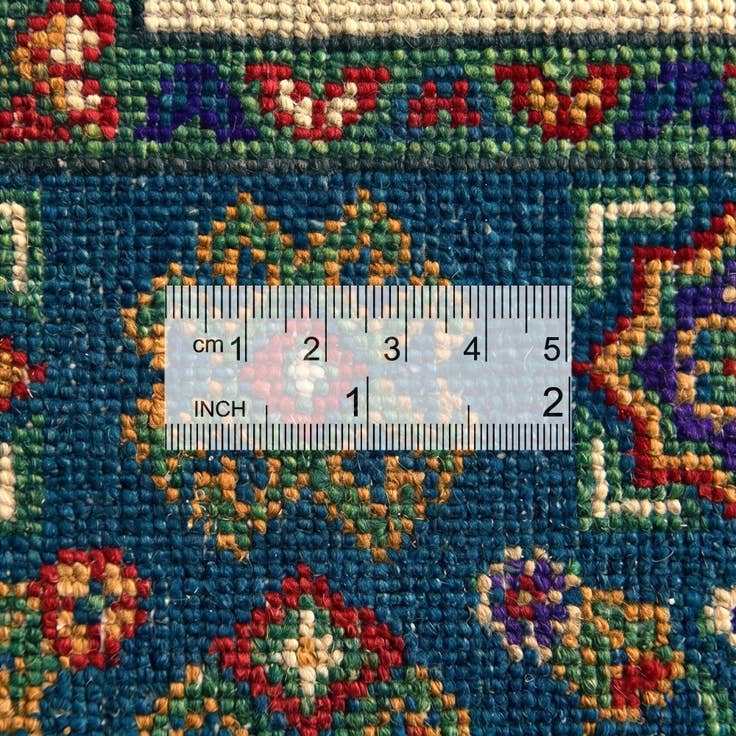 Detail image of 2' 9 x 4' 2 Hand Knotted Kazak Rug