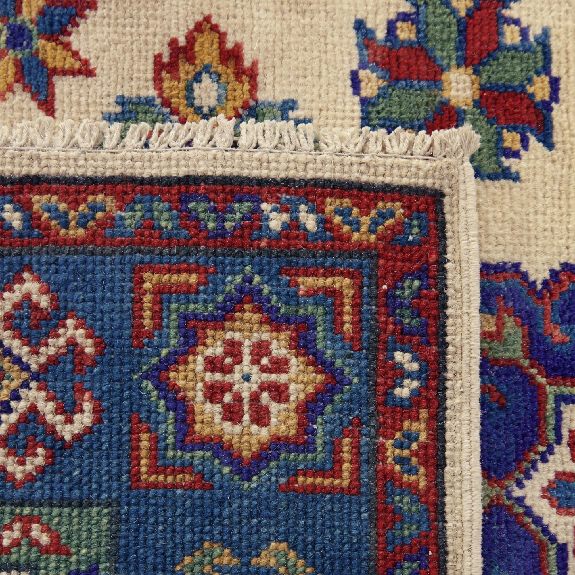 85cm x 125cm Hand Knotted Kazak Rug