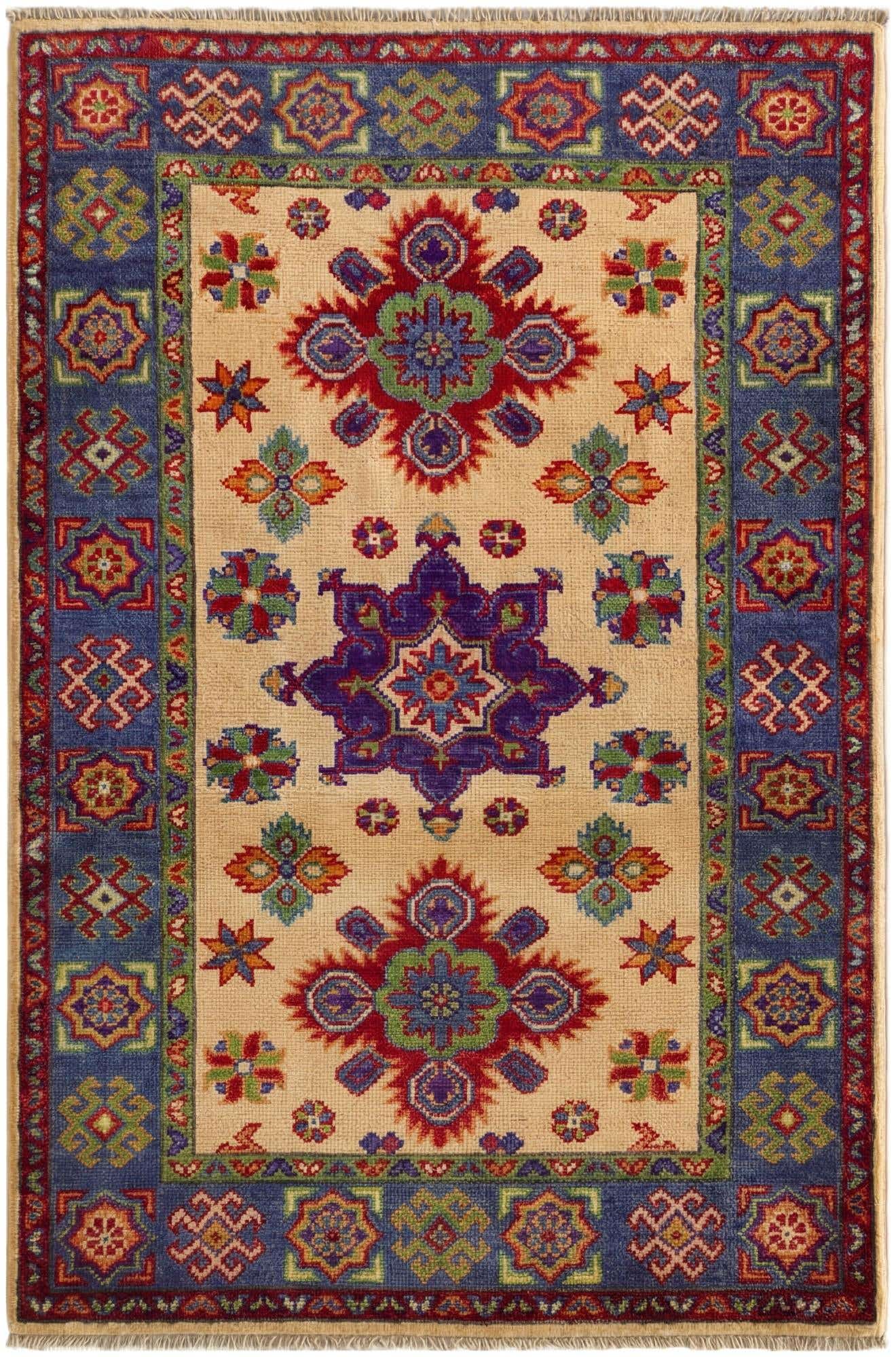 2' 9 x 4' 2 Hand Knotted Kazak Rug