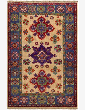 2' 9 x 4' 2 Hand Knotted Kazak Rug
