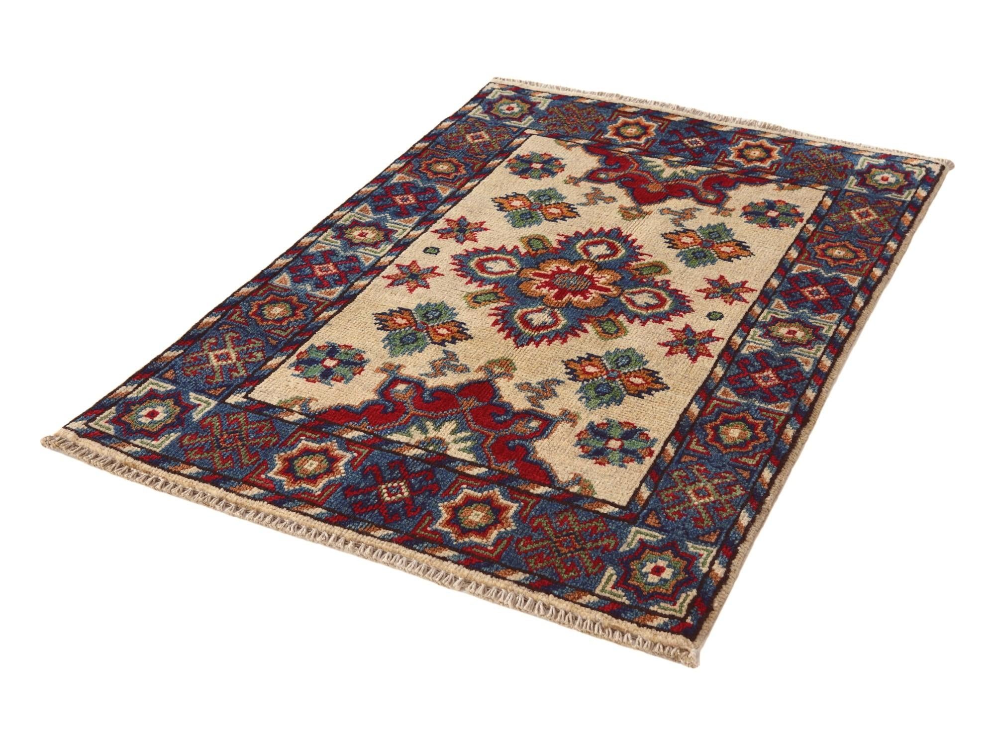 2' x 3' Hand Knotted Kazak Rug