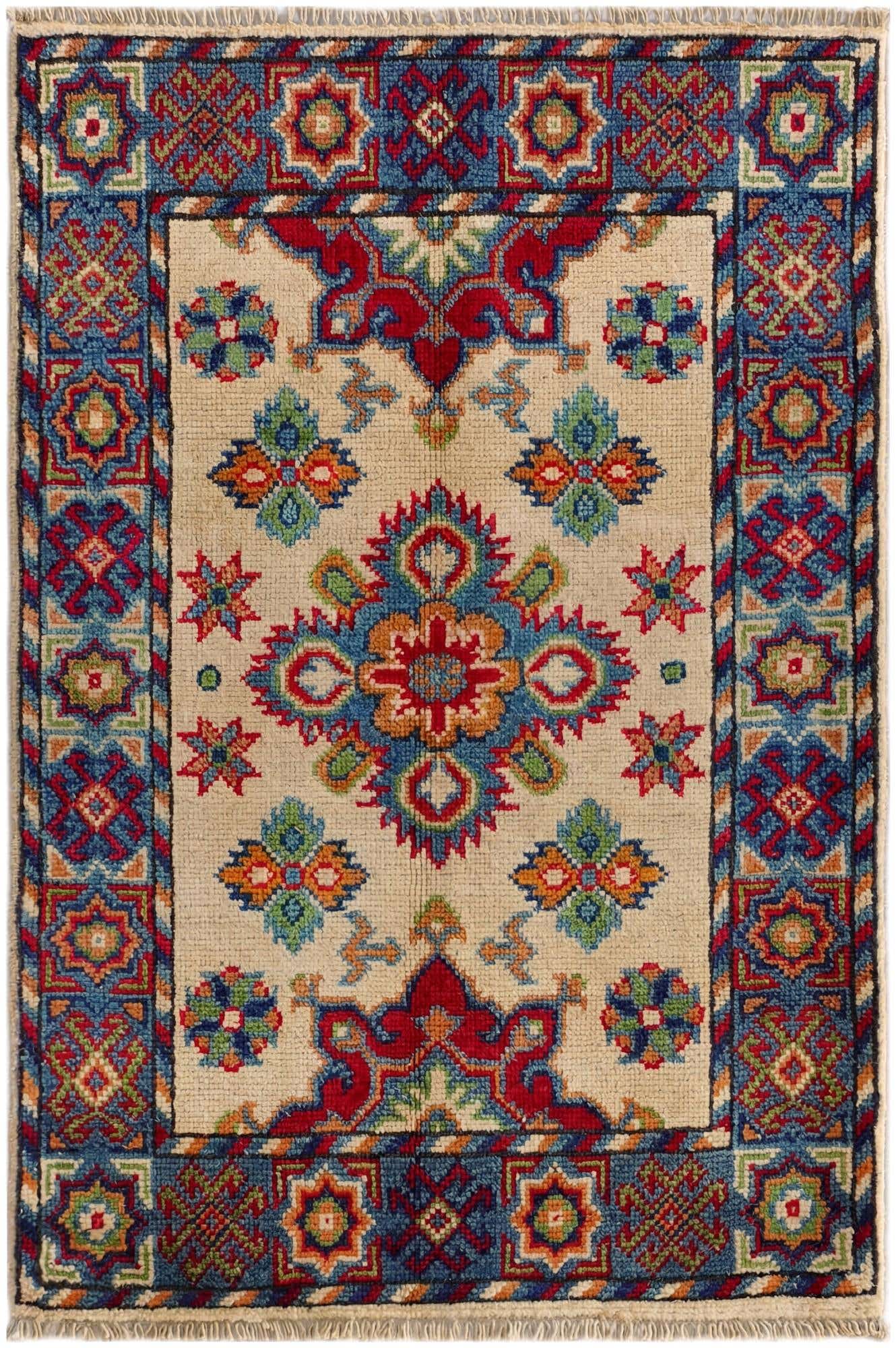 2' x 3' Hand Knotted Kazak Rug
