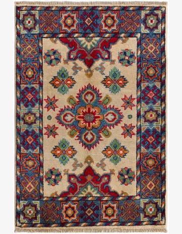 2' x 3' Hand Knotted Kazak Rug